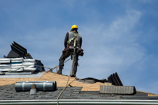 Professional Gutter Installation technician working in Westlake, OH